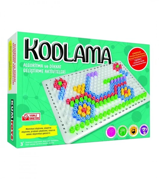 Kodlama Kutu Oyunu Algoritma ve Dikkat Geliştirme Aktiviteleri - Mavi Su Dünyası ürün görseli 1