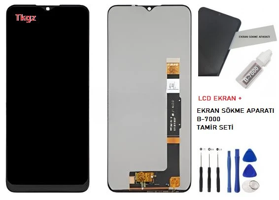 Tkgz - TCL 30SE Lcd Ekran Dokunmatik + B-7000 + Tamir Kiti ürün görseli 1