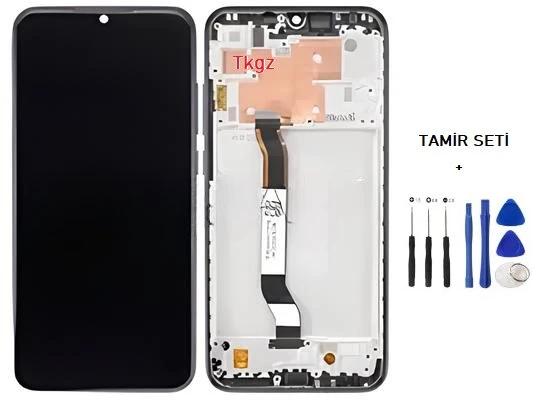Tkgz - Xiaomi Redmi NOTE 8 Lcd Ekran Dokunmatik Siyah Full Çıtalı + Tamir Kiti ürün görseli 1
