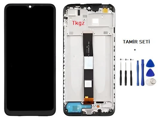 Tkgz - Xiaomi Redmi 9C Lcd Ekran Dokunmatik Full Çıtalı + Tamir Kiti ürün görseli 1