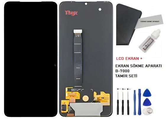 Tkgz - Xiaomi Mİ 9 Lcd Ekran Dokunmatik + B-7000 + Tamir Kiti ürün görseli 1