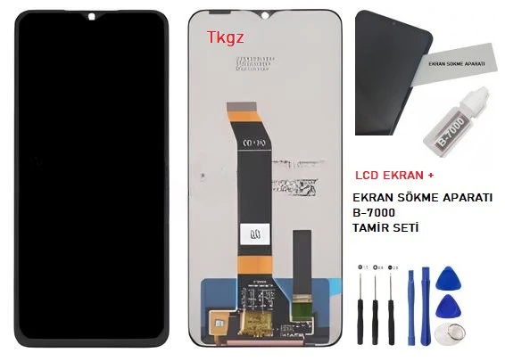 Tkgz - Xiaomi Redmi NOTE 11E Lcd Ekran Dokunmatik + B-7000 + Tamir Kiti ürün görseli 1