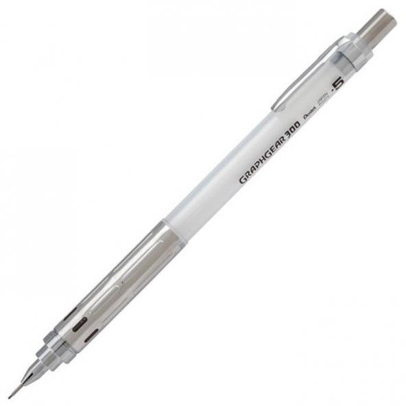 Pentel Teknik Çizim Ve Yazı Versatili 0.5 MM Beyaz GraphGear 300 ürün görseli 1