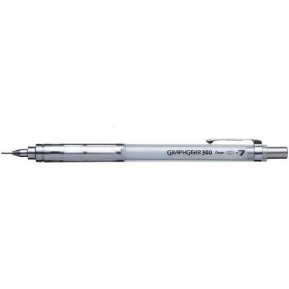 Pentel Teknik Çizim Ve Yazı Versatili 0.7 MM Beyaz GraphGear 300 ürün görseli 1