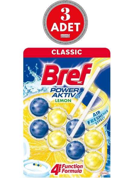 Bref Wc Power Aktiv Duopack Tuvalet Bloğu Limon 2 Li Paket 3 Adet Bref Limon ürün görseli 1