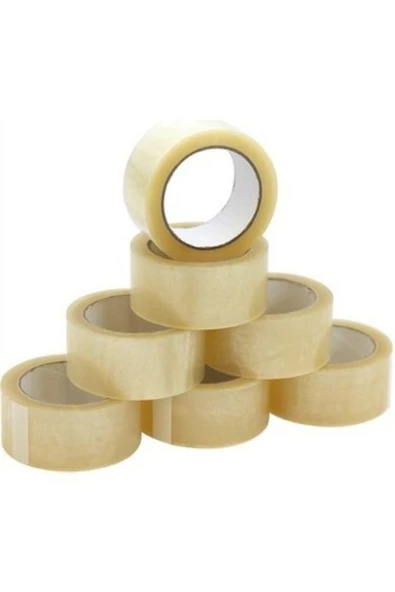 84 Adet (1 koli)  45mm x 100 Metre Şeffaf Holtmelt Koli Bandı ürün görseli 1