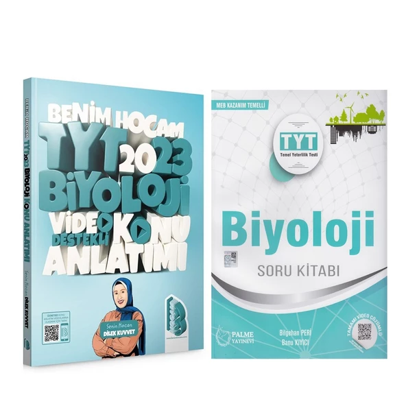Benim Hocam 2023 TYT Biyoloji Konu ve Palme Soru Bankası Seti 2 Kitap ürün görseli 1