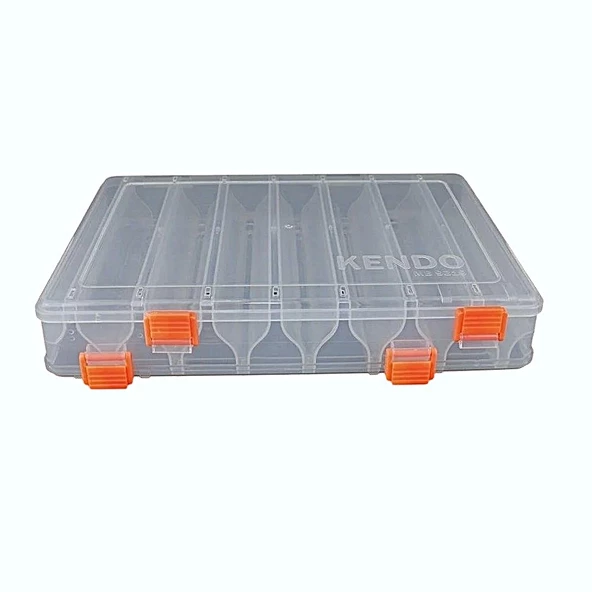 Kendo Çift Taraflı Maket Yem Kutusu 14 Gözlü 27x20.5x4.7cm (Max 16.5cm maketler için) ürün görseli 1