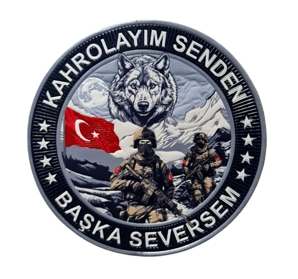 BOZKURT ASKER  PEÇ ,KAHROLAYIM SENDEN BAŞKA SEVERSEM  - Arma - TPU Patch ürün görseli 1