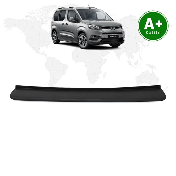 Toyota Proace City Arka Tampon Eşiği Mat Siyah 2019 Model ve Sonrası ürün görseli 1