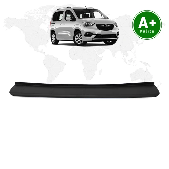 Opel Combo Arka Tampon Eşiği Mat Siyah 2019 Model ve Sonrası ürün görseli 1