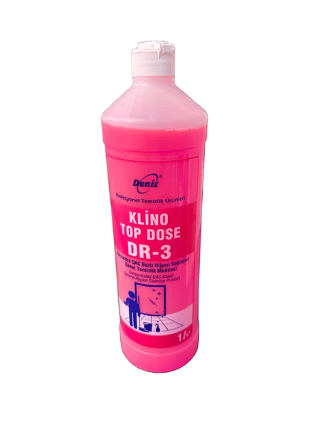 Klino Top Dose DR-3 OAC Bazlı Hijyen Sağlayan Genel Temizlik Maddesi (Konsantre) - 1 Lt. ürün görseli 1