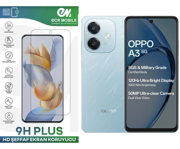 Oppo Reno A3 (CPH2669) Ekran Koruyucu 9H Esnek Nano Cam Tam Uyumlu Şeffaf ürün görseli 1