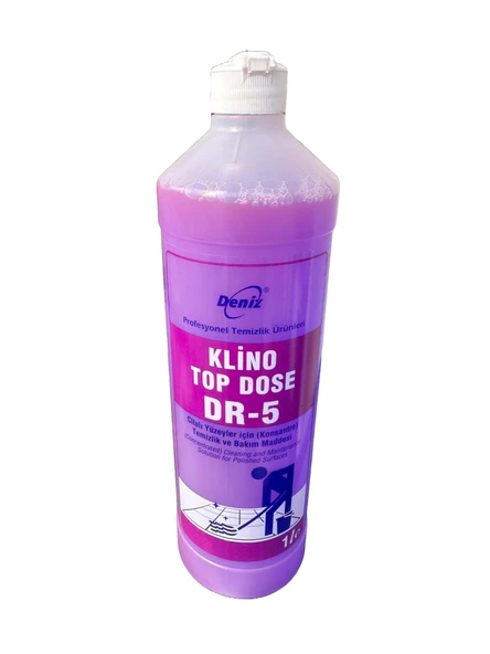 Klino Top Dose DR-5 Cilalı yüzeyler için (Konsantre) Temizlik ve Bakım Maddesi - 1 Lt. ürün görseli 1
