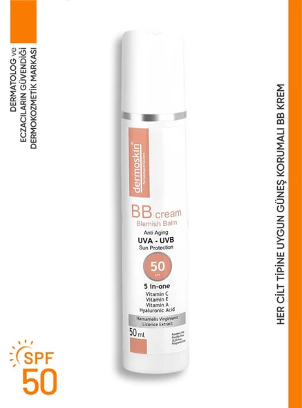 Dermoskin BB Cream SPF 50+ 50 ml ürün görseli 1