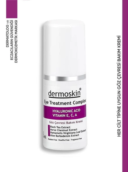 Dermoskin Eye Treatment Complex 15 ml Göz Çevresi Bakım Kremi ürün görseli 1