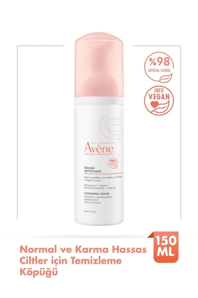 Avene Mousse Nettoyant Cleansing Foam 150 ml Temizleme Köpüğü ürün görseli 1