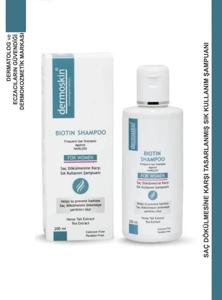Dermoskin Biotin Şampuan Kadın 200 ml ürün görseli 1