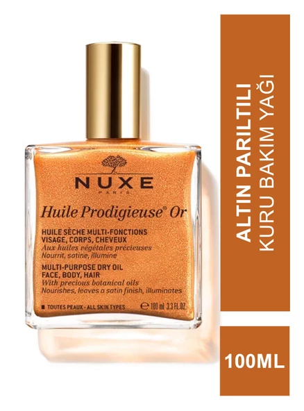 Nuxe Huile Prodigieuse Or Altın Parıltılı Kuru Bakım Yağı 100 ml ürün görseli 1