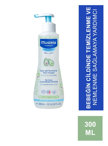 Mustela No Rinse Cleansing Water 300 ml Durulama Gerektirmeyen Temizleme Sıvısı ürün görseli 1