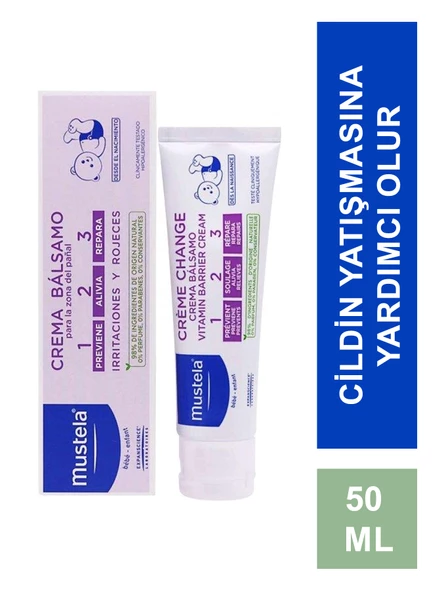 Mustela Vitamin Barrier 1-2-3 Cream 50 ml Pişik Kremi ürün görseli 1