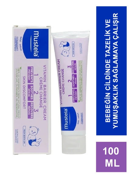 Mustela Vitamin Barrier 1-2-3 100 ml Pişik Kremi ürün görseli 1