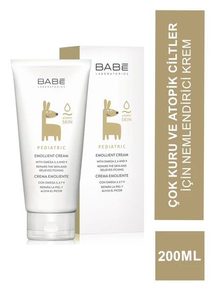 Babe Pediatric Emollient Cream 200 ml Çok Kuru Ve Atopik Ciltler İçin Nemlendirici ürün görseli 1