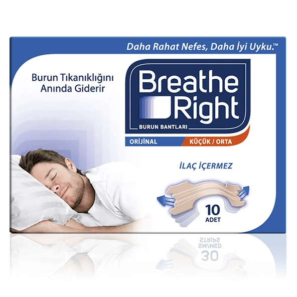 Breathe Right Orijinal Küçük/Orta Burun Bandı 10 Adet ürün görseli 1