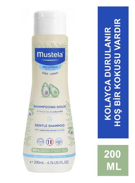 Mustela Gentle Papatya Özlü 200 ml Şampuan ürün görseli 1