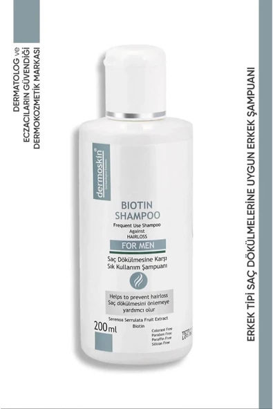 Dermoskin Biotin Şampuan Erkek 200 ml ürün görseli 1