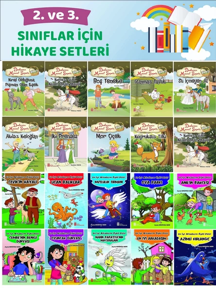 2.ve 3.Sınıflar İçin Hikaye Setleri 3 (20 Kitap) ürün görseli 1