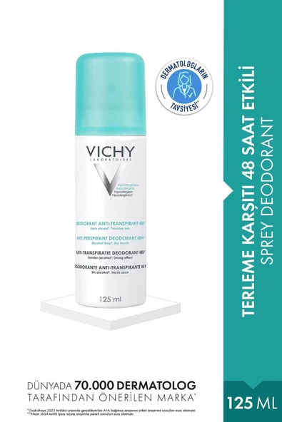 Vichy Deo Anti-Transpirant-Terleme Karşıtı Deodorant 125ml ürün görseli 1