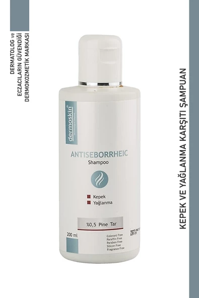 Dermoskin Antiseborrheic Kepek ve Yağlanma Karşıtı Şampuan 200 ml ürün görseli 1