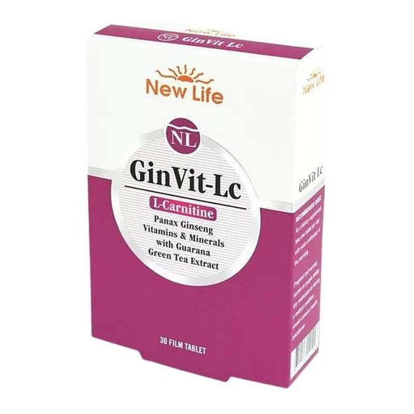 New Life GinVit-Lc 30 Tablet ürün görseli 1