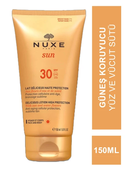 Nuxe Sun Spf 30 Lait Delicieux Protection 150 ml Güneş Koruyucu Yüz ve Vücut Sütü150 ML ürün görseli 1