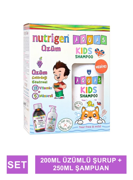 Nutrigen Üzüm Çekirdeği Ekstresi 200 ml - Aquas Kids Şampuan Hediye - ürün görseli 1