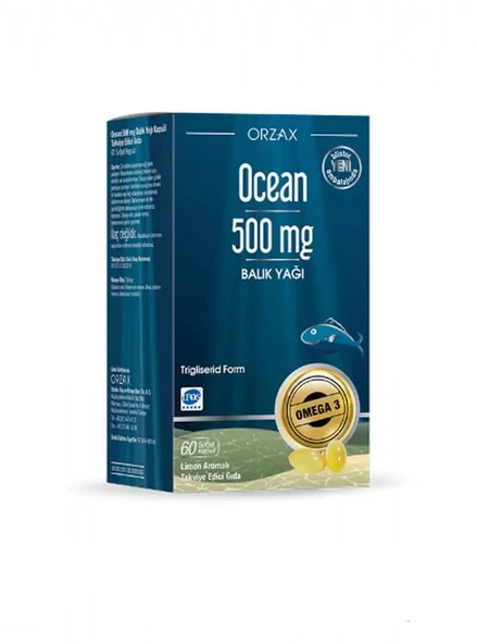 Ocean 500 mg Saf Balık Yağı 60 Kapsül ürün görseli 1