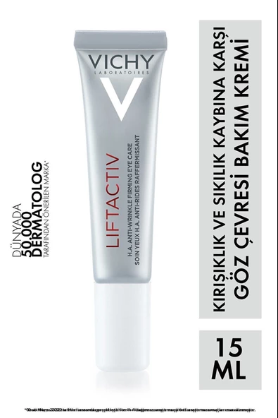Vichy Liftactiv Supreme Kırışıklık Karşıtı Göz Bakım Kremi 15ml ürün görseli 1