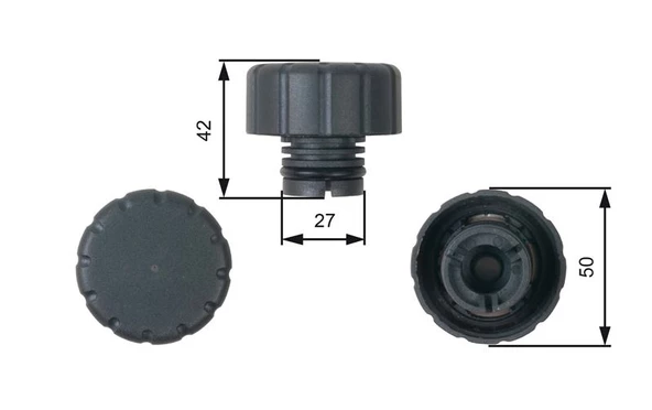 RADYATOR YEDEK SU DEPO KAPAGI MERCEDES W168 W169 W245 W414 ürün görseli 1