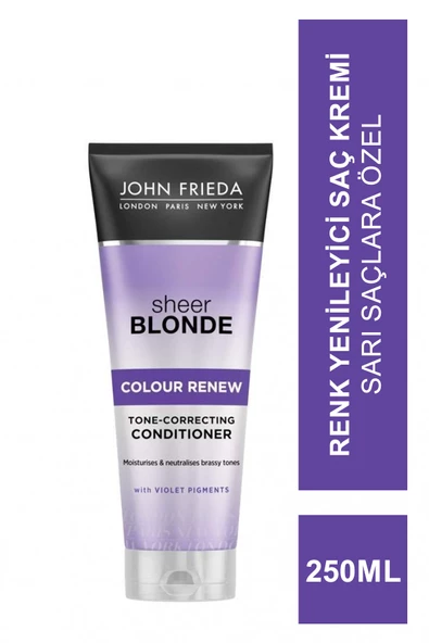 John Frieda Sheer Blonde Colour Renew Conditioner 250 ml Sarı Saçlara Özel Renk Yenileyici Saç Kremi ürün görseli 1