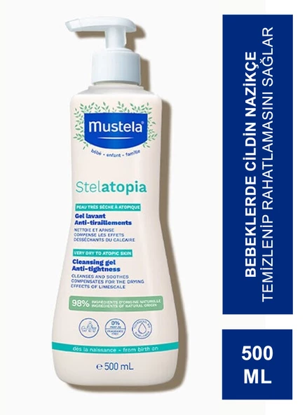 Mustela Stelatopia Cleansing Gel 500 ml Kuru Ciltler İçin Şampuan ürün görseli 1