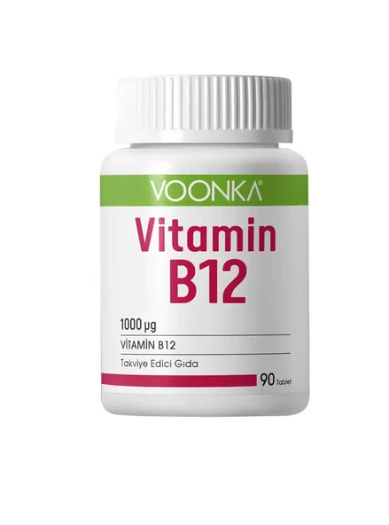 Voonka Vitamin B12 İçerikli Takviye Edici Gıda 90 Tablet ürün görseli 1