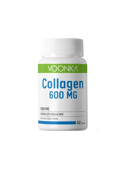 Voonka Collagen 600 Mg Takviye Edici Gıda 62 Kapsül ürün görseli 1