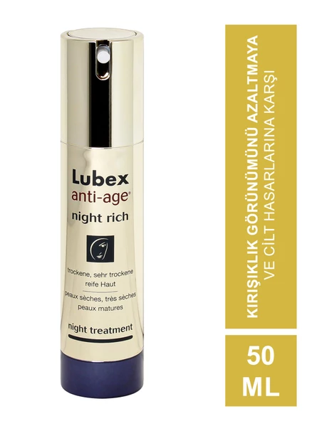 Lubex Anti Age Night Rich 50 ml ürün görseli 1