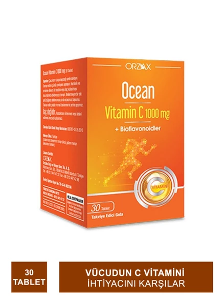 Ocean Vitamin C 1000 mg 30 Tablet ürün görseli 1