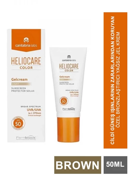 Heliocare Jel Krem Color SPF 50 50 ml Brown ürün görseli 1