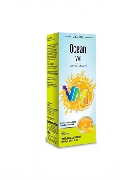 Ocean VM  Vitamin Mineral Şurup  Portakal Aromalı 150 ml ürün görseli 1