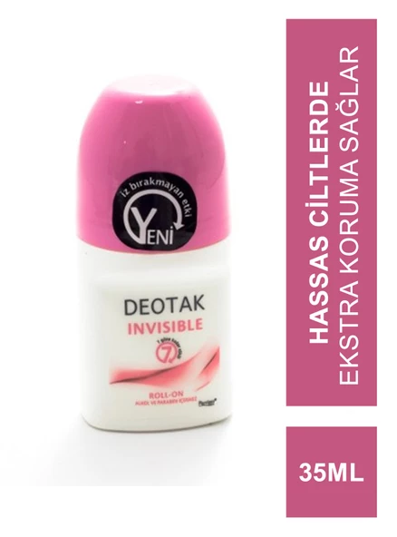 Deotak Invisible Roll-on Deodorant 35ml ürün görseli 1