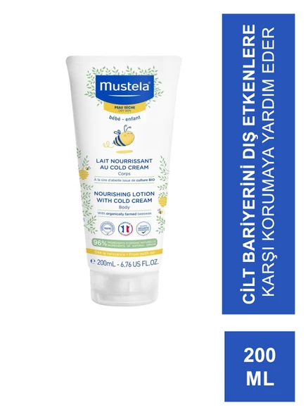 Mustela Nourishing Lotion With Cold Cream Vücut Losyonu 200 ml ürün görseli 1