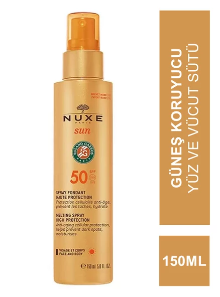 Nuxe Sun Spf 50 Güneş Koruyucu Yüz ve Vücut Sütü 150ml ürün görseli 1